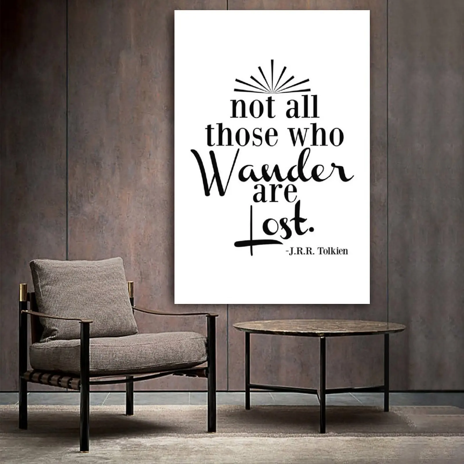 Мотивационные цитаты походите не теряется-Tolkien Canvas постер декоративный для