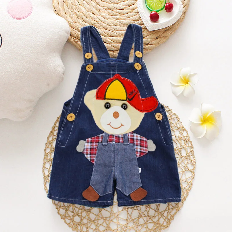 

IENENS Baby Summer Clothes Toddler Overalls Thin Shorts Boy Dungarees Infant Denim Short Pants 0-24 M Jumpsuit Kids Clothing
