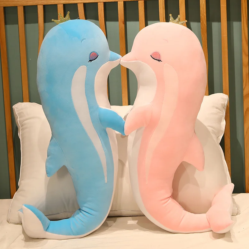 

Big Lovely Heart Shaped Dolphin Plush Toy kawaii Animal Dolphin Plush Pillow Stuffed Baby Children Toys