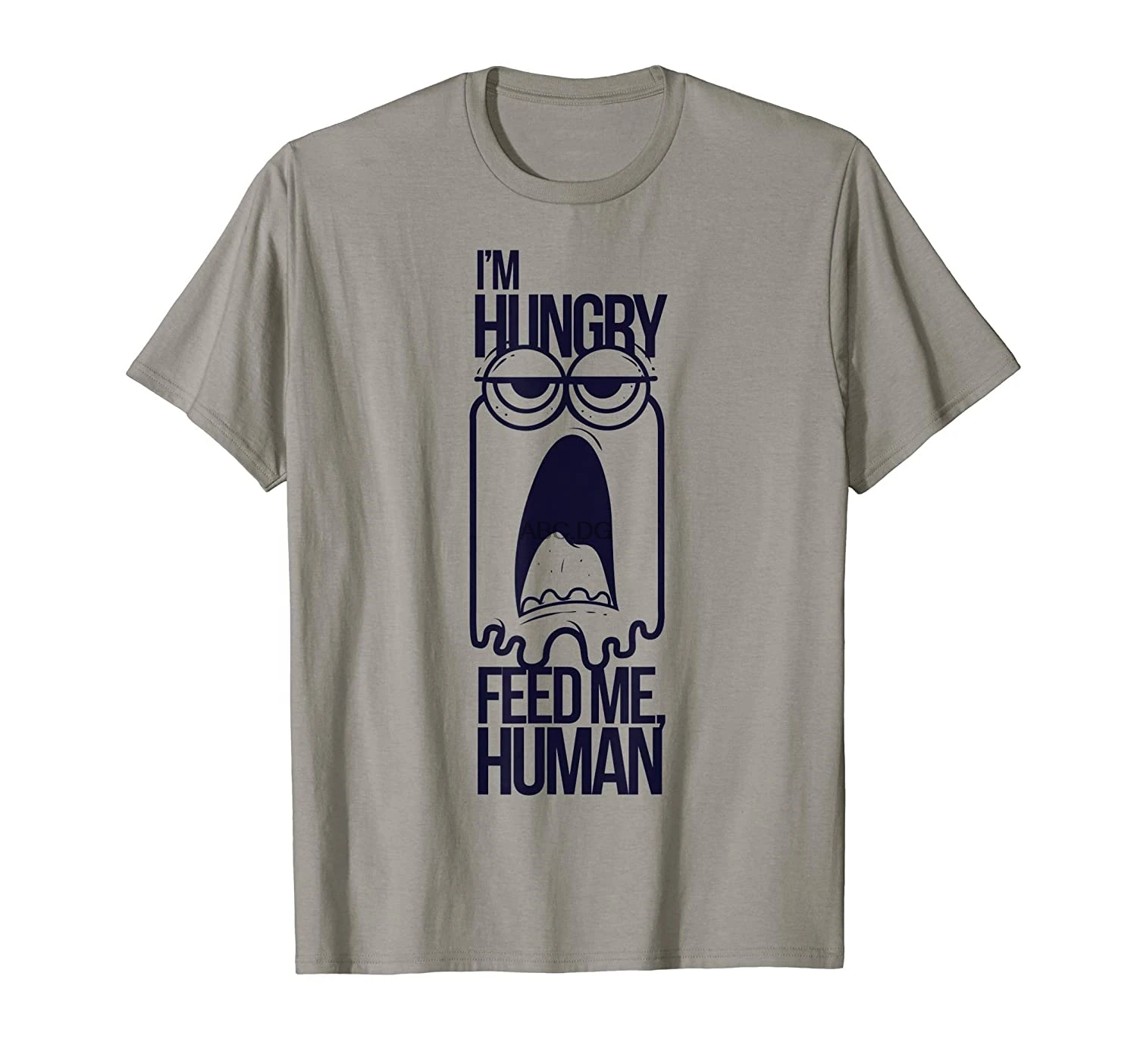 Забавная Дизайнерская футболка с надписью Я голодный кормить меня человеческим