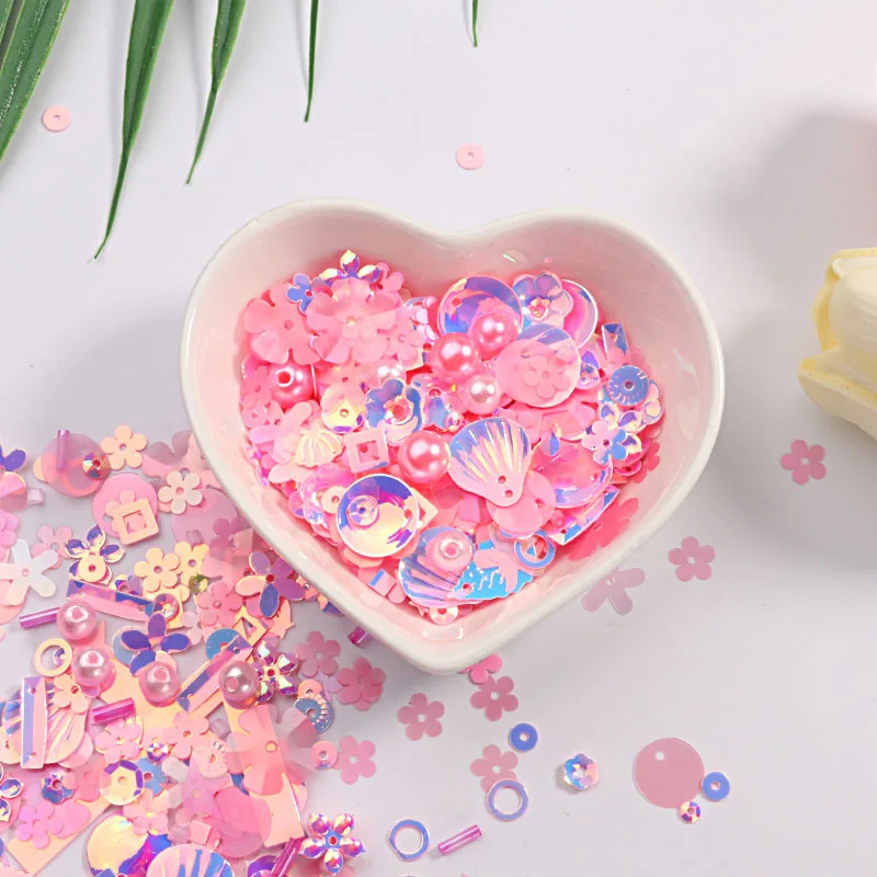 Hot Sale DIY Sequin For Craft Mix Pearls Trendy Glass Beads Apparel Sewing Fabric Wedding Sequins Decoration Supplies | Дом и сад