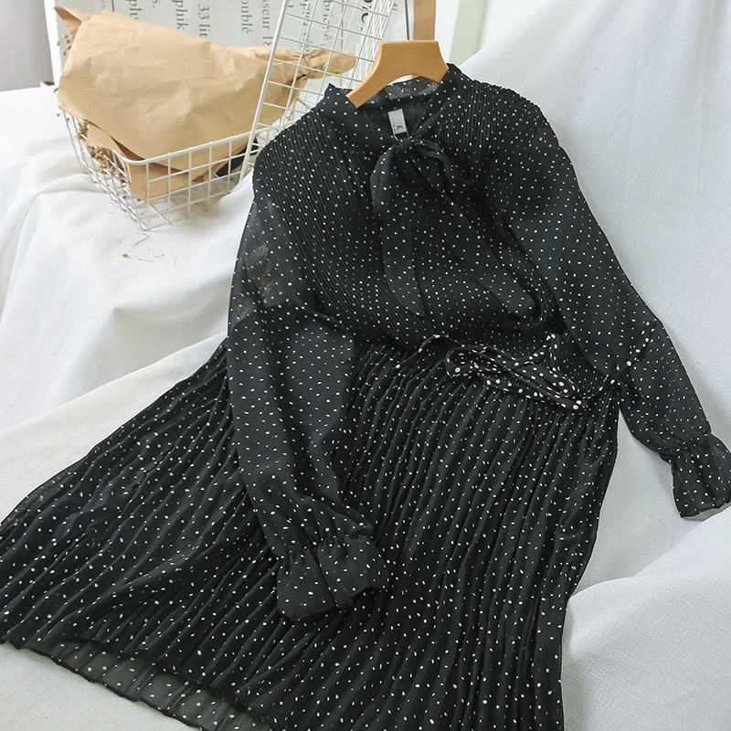 2019 Новая мода Женская одежда маленькое шифоновое платье женское платья|Женские