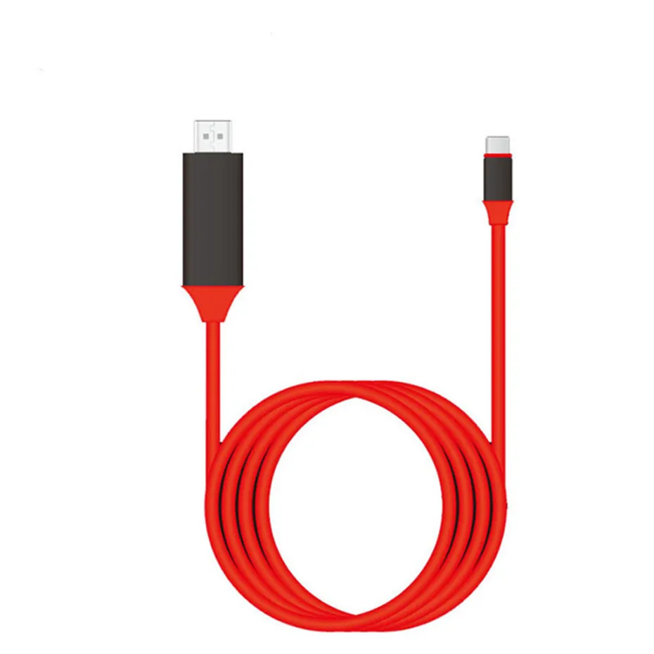 Красный 4K 30Hz type C к HDMI USB C HDMI кабель конвертер HD Расширение адаптер для Macbook samsung S8(с розничной упаковкой - Цвет: Красный