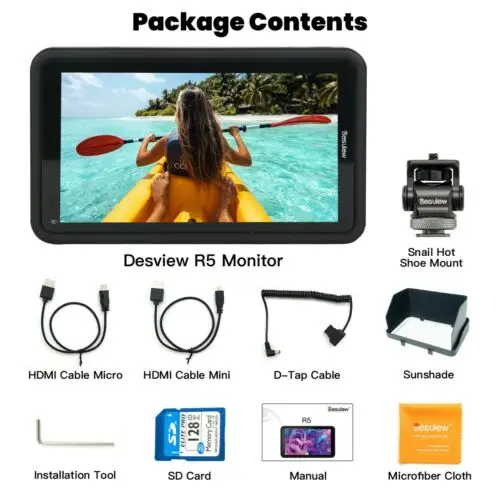 Монитор Desview Bestview R5 с сенсорным экраном HDR 3D LUT DSLR 4K 5 дюйма Full HD 1920x108 0 IPS дисплей