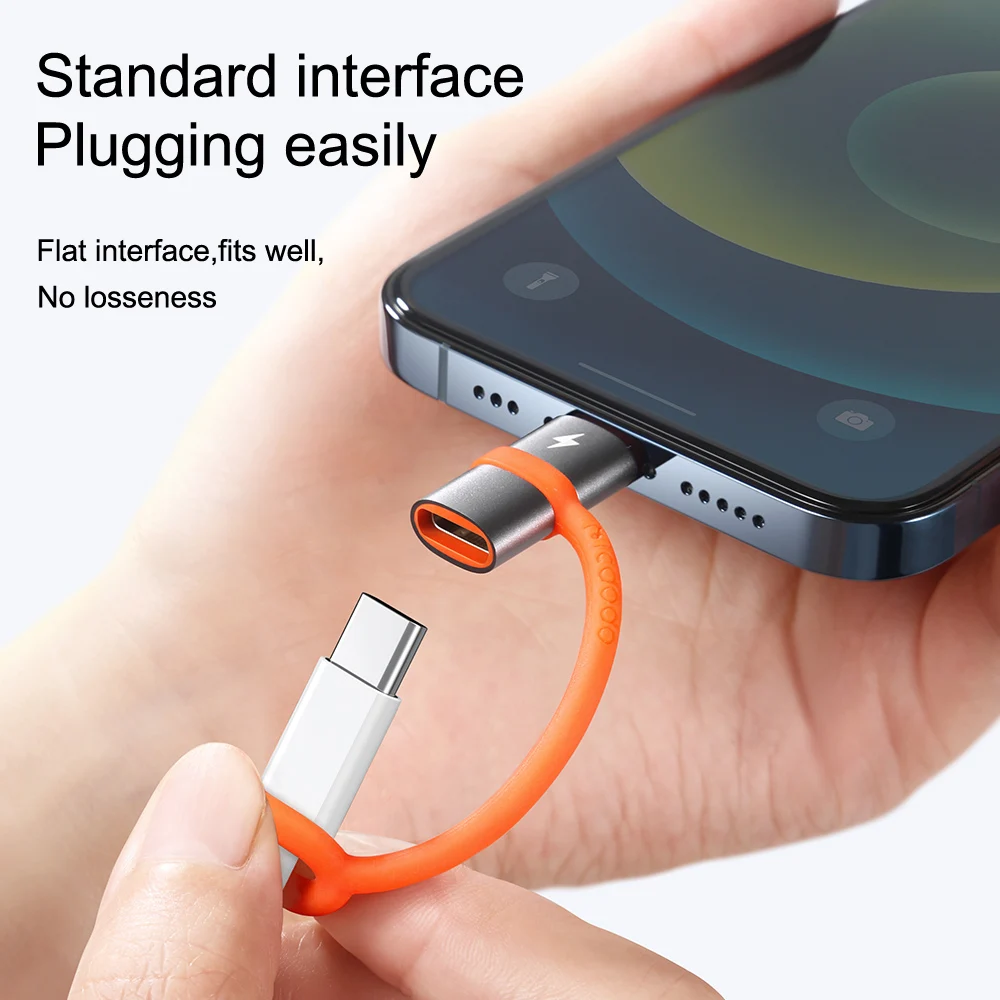 Адаптер Mcdodo 3A OTG USB Type-c на Lightning PD для быстрой зарядки iPhone 13 12 11 Pro Max Xs Xr ipad 7 8 Plus