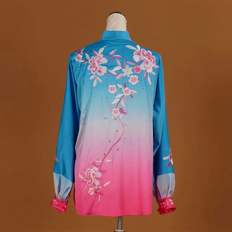 Wushu taichi одежда тайцзи changquan Униформа боевых искусств соревнование вышитая kungfu