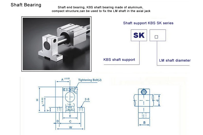 SK8 SK10 SK12 SK13 SK16 SK20(4 шт.) Линейный lager schiene welle unterstutzung XYZ Table CNC маршрутизатор SH8A 3D drucker Teil