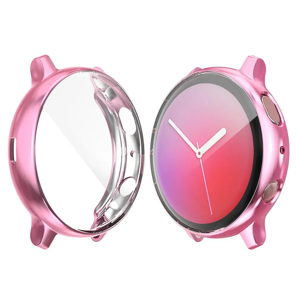 Экран протектор чехол для samsung galaxy watch active 2 Мягкий силиконовый полной защиты