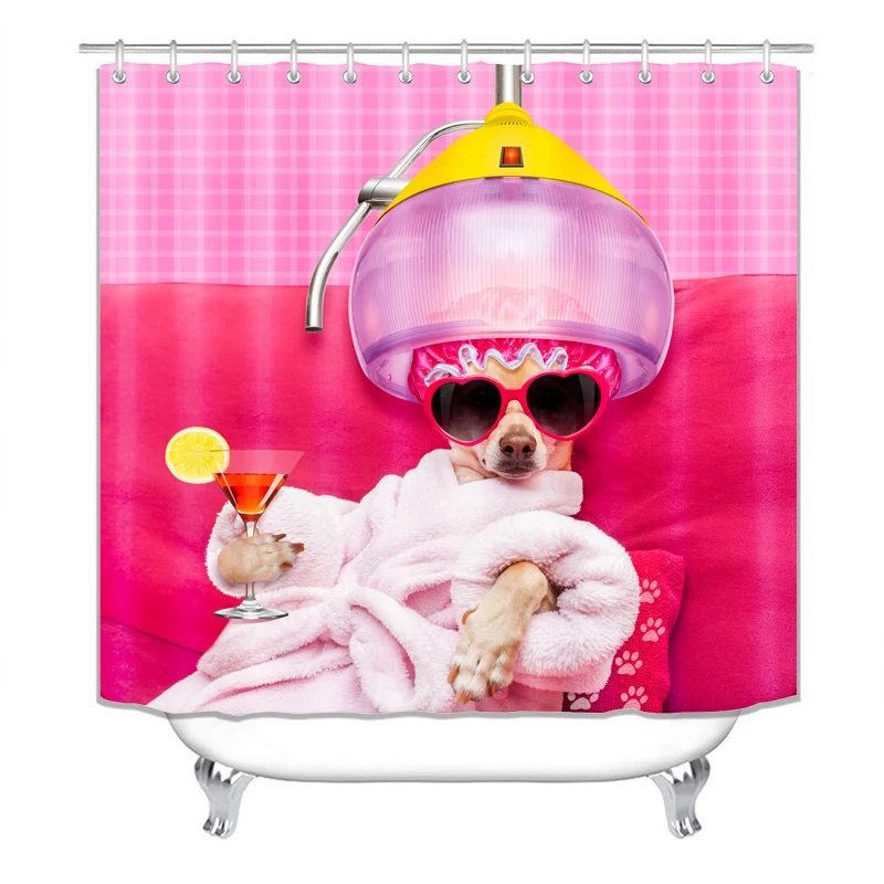 

Shower Curtain, Bathroom Curtains Accessories-Beauty Doggy,Decorations