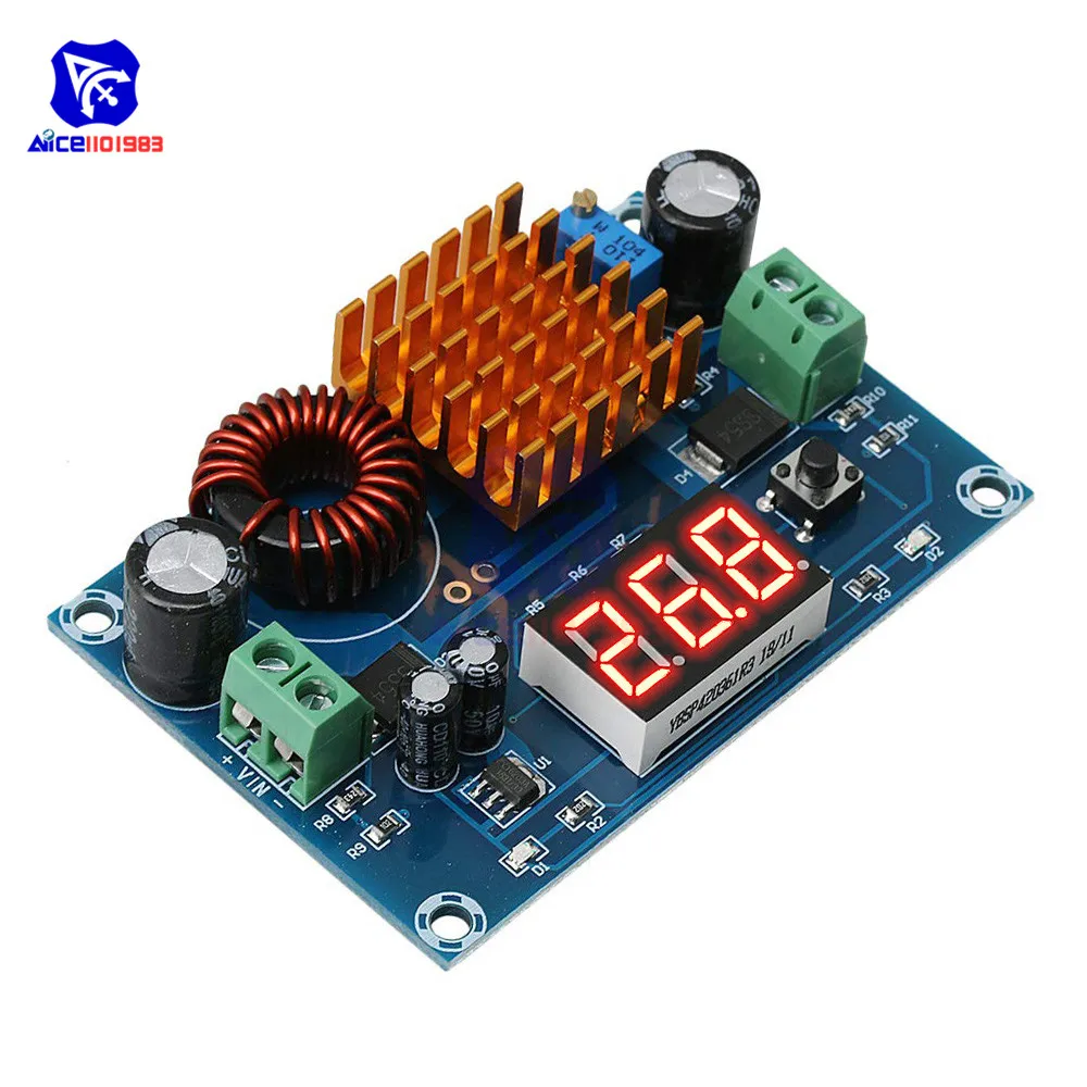 Diymore XH M411 DC 3 35 В до 5 45 5A Step Up повышающий преобразователь Питание доска цифр