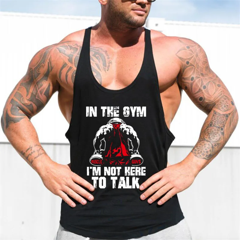 Brand Gym Mens Tank Top Vest Muscle Fashion Sleeveless Stringer Clothing Bodybuilding Singlets Fitness Workout Sportswear Shirt | Мужская