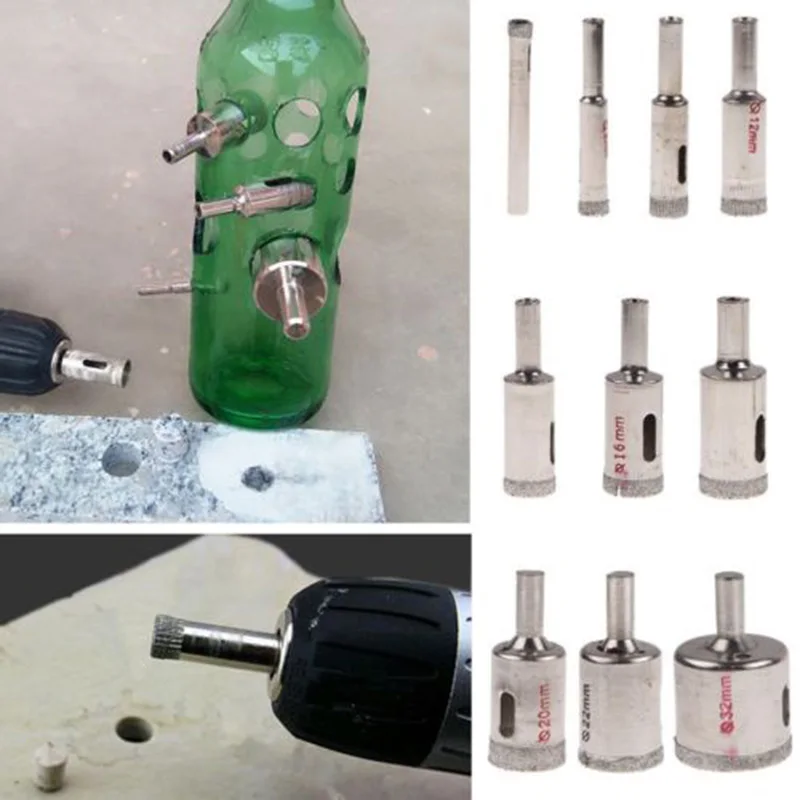 

Diamond Hole Saw Tile Ceramic Porcelain Glass Marble Drill Bit Cutter 6-32MM