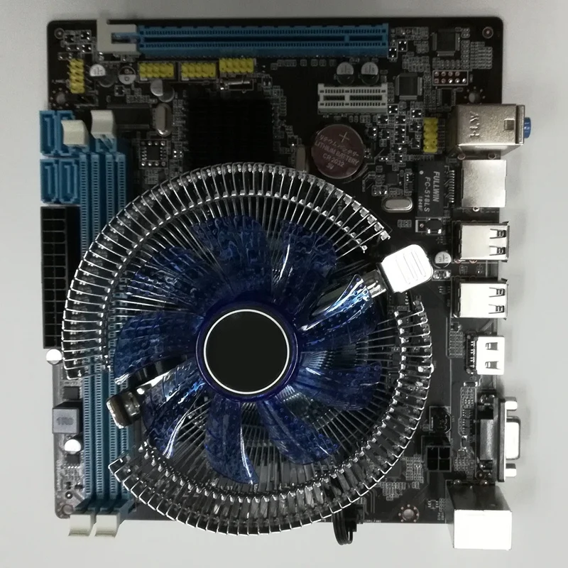 Hm55 Computer Motherboard Set I3 I5 Lga 1156 4G Memory Fan Atx Desktop Computer Motherboard Assembly Set Game Set