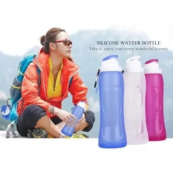 

Folding Silicone Water Cup Convenient Travel Outdoor Sports Water Bottle Water Bottle Creative Christmas New Year Gifts