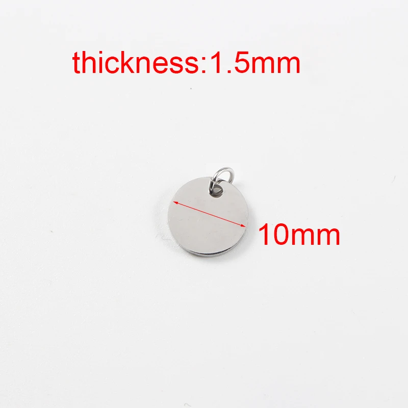 

Round Letters Alphabets Charms Stainless Steel Mirror Polished Charms DIY Pendant Charm With Jump Ring Wholesale Charm 5pcs/lot