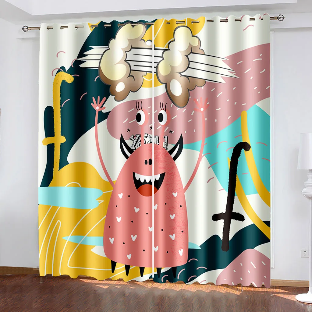 

Светонепроницаемые занавески в стиле хип-хоп с принтом в виде граффити, стиль хиппи, шторы для детской комнаты, подростков, гостиной, занаве...