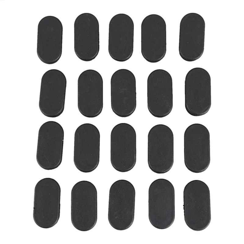 Овальные ножки для стула трубы вставные концевые крышки 40 мм x 20 шт черные |