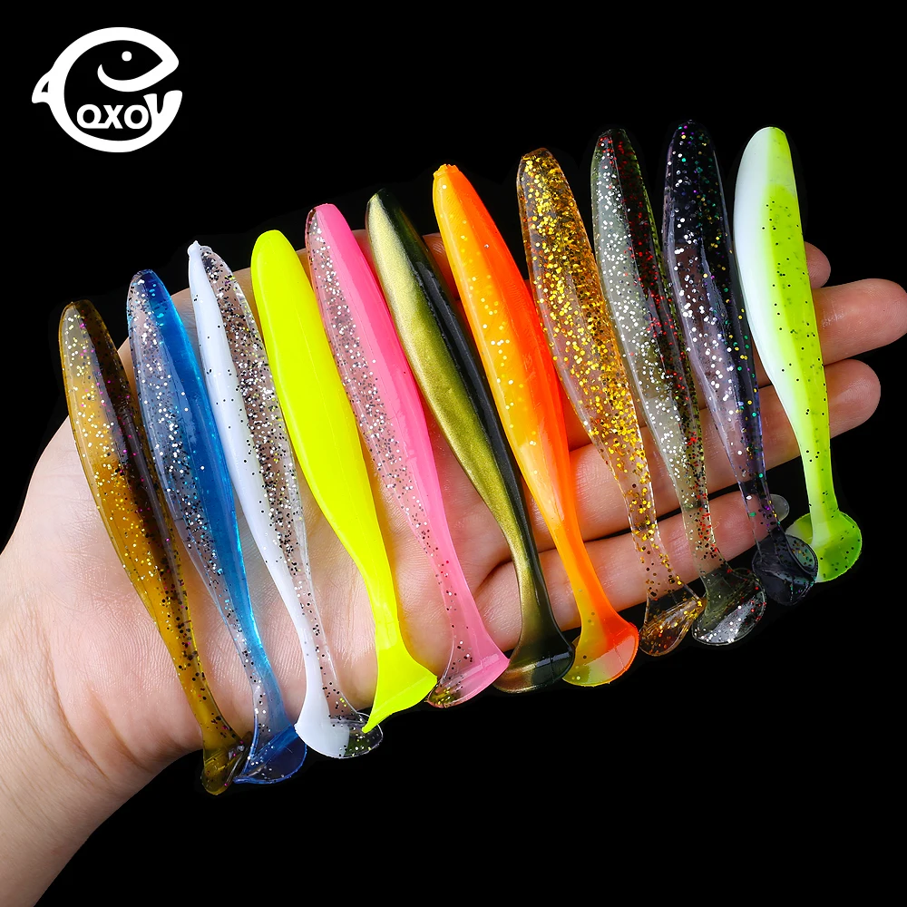 

50 Pcs/Lot 7cm 10cm Soft Lure Shad Wobbler Silicone Bait Sea Worm Swimbait Streamer Silicone Lure spinnerbait accessories