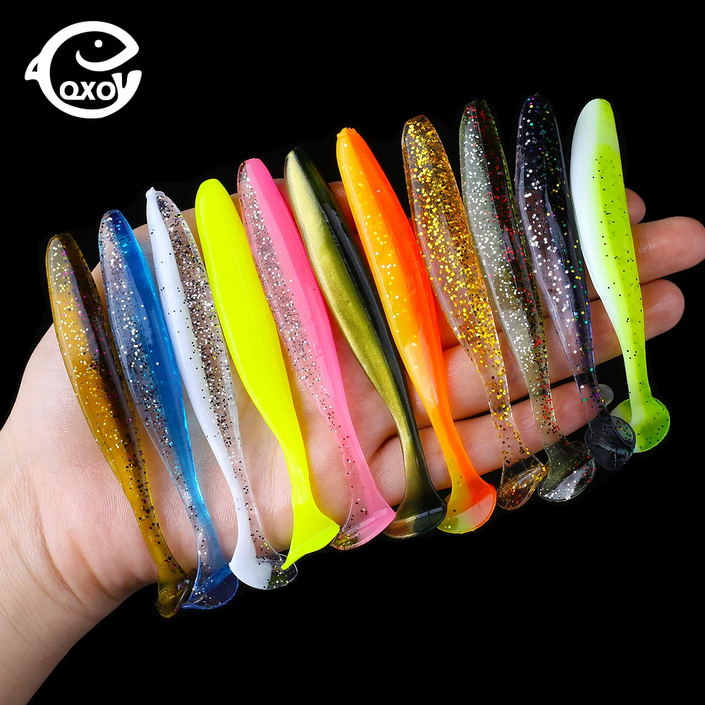 50 шт./лот 7 см 10 Мягкая приманка Shad воблер силиконовая морской червь Swimbait Streamer