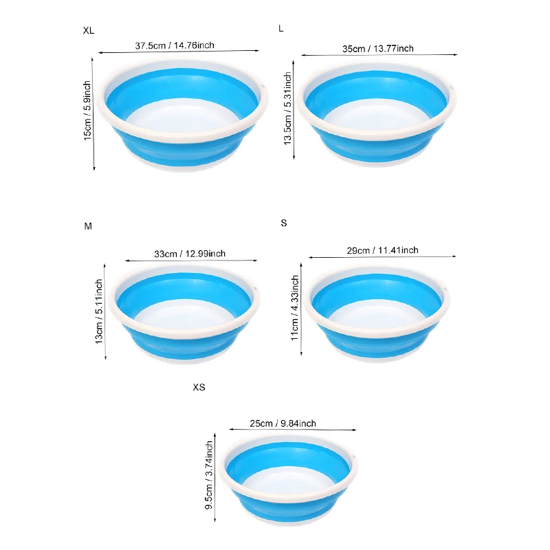 

Collapsible Portable Basins Outdoor Travel Foldable Camping Washbasin Basin Bucket Bowl Sink Household Cleaning Tool Accessories