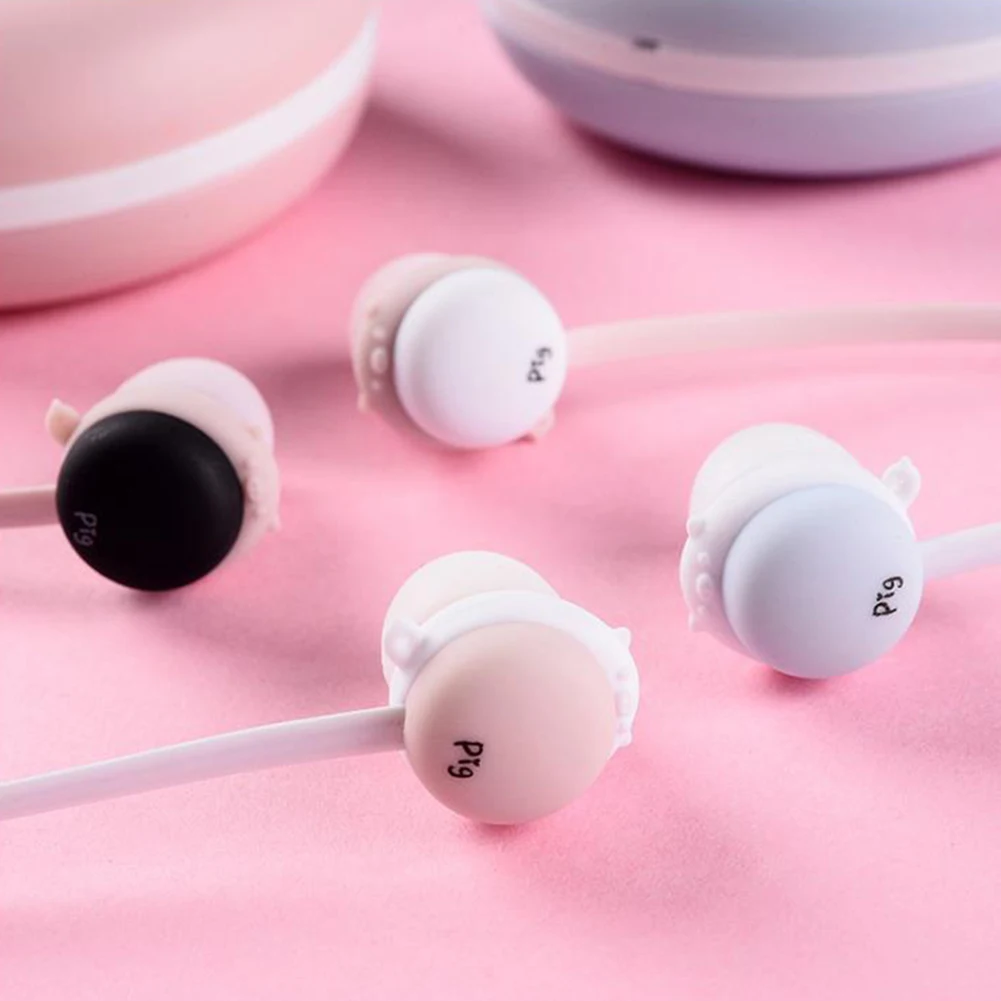 Cartoon cute in-ear earphones portable storage box packaging wire control can call student youth boutique music earplug earphone |