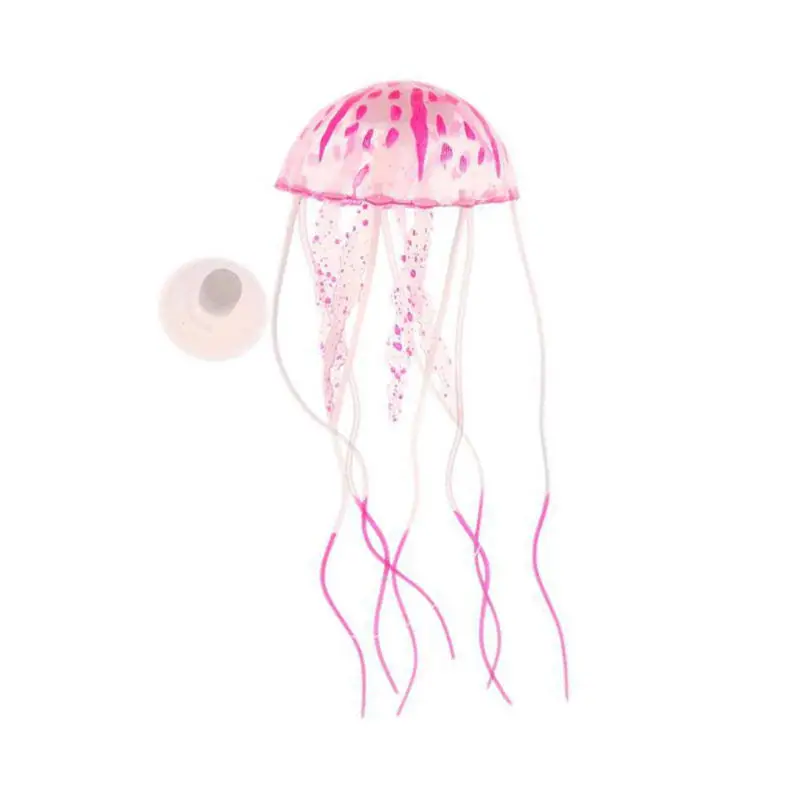 4 шт./лот светящийся эффект искусственная Медуза аквариум украшение для