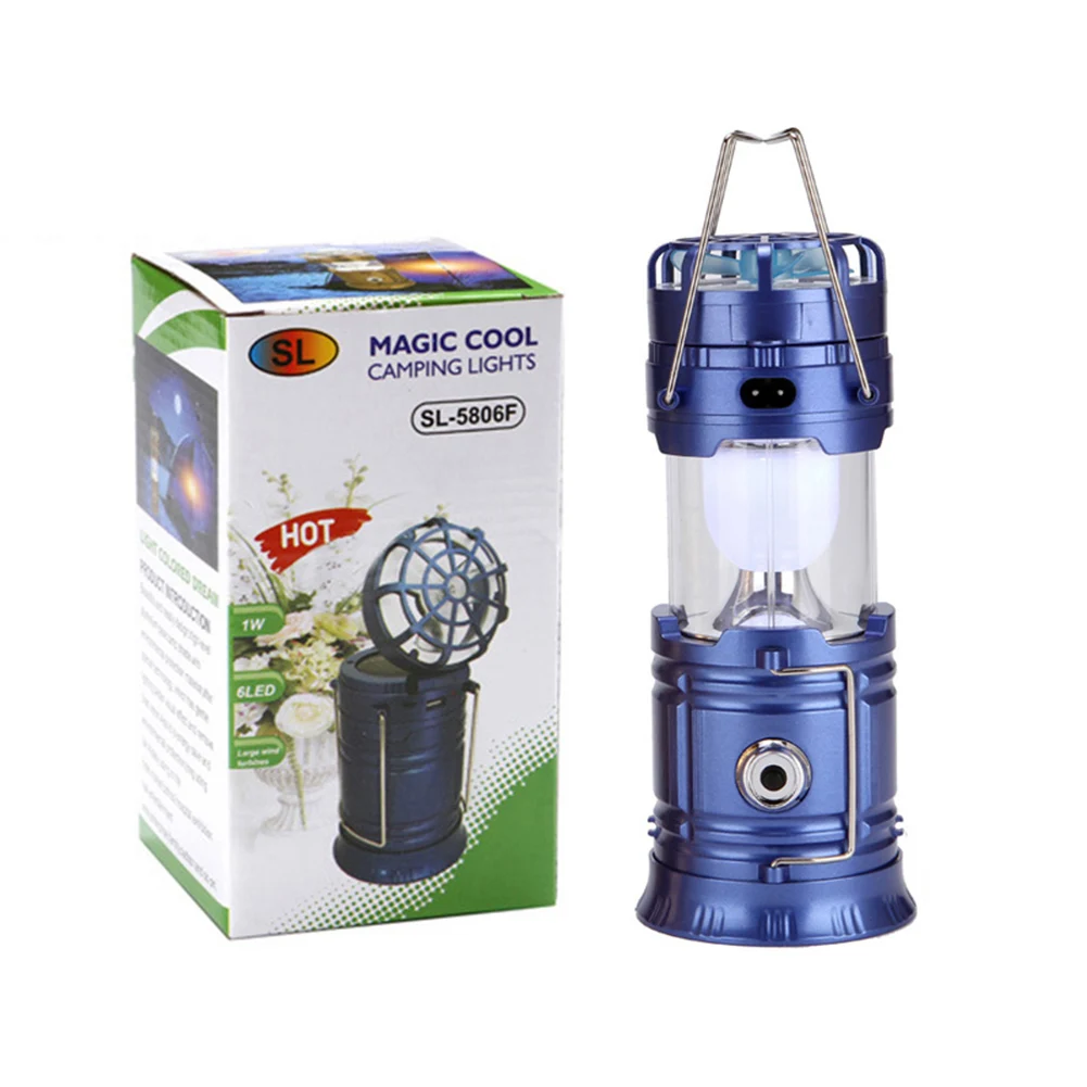 

Hot Multi-function Solar Flashlight with Mini Fan Rechargeable LED Camping Light Table Lamp Flashlight MVI-ing