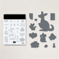kangaroo metal cutting dies and stamps for scrapbooking diy photo album card making decorative stencil new