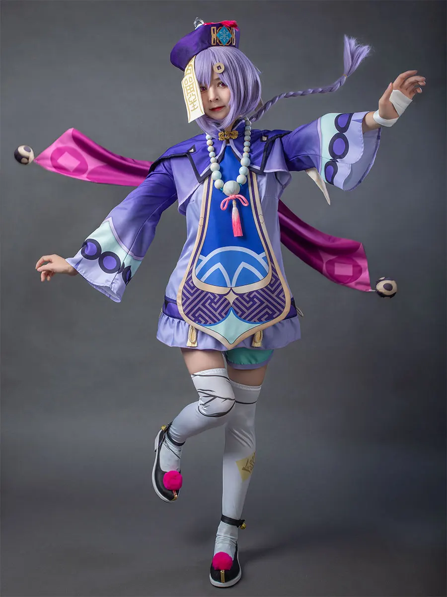 

New Game Play Hot~ Genshin Impact QiQi Women Cosplay Costume Halloween Christmas Easter C00056