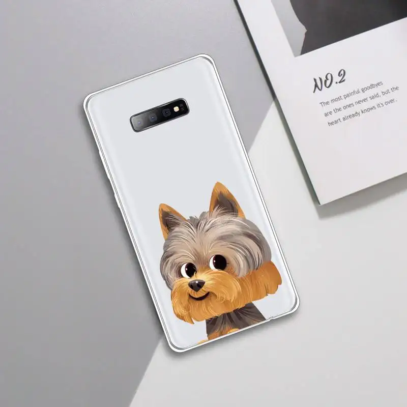 

French Bulldog Pug Dog Cute pet Phone Case Transparent For Samsung Galaxy A 71 21s S note 8 9 10 plus 20 ultra