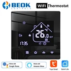 Beok термостат Tuya WIFI для умного дома напольный газовый котел с подогревом черное зеркало с яндексом Алисой Alexa Google Home