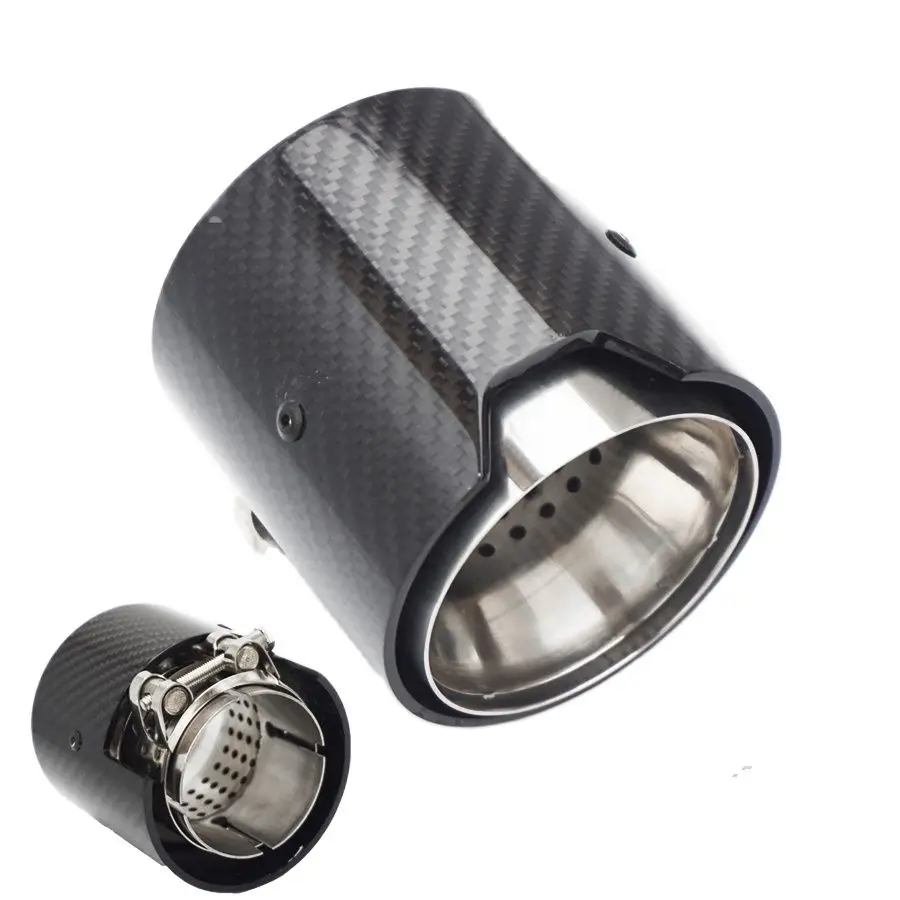 Универсальный глянцевый наконечник для воздухозаборника из 100% углеродного