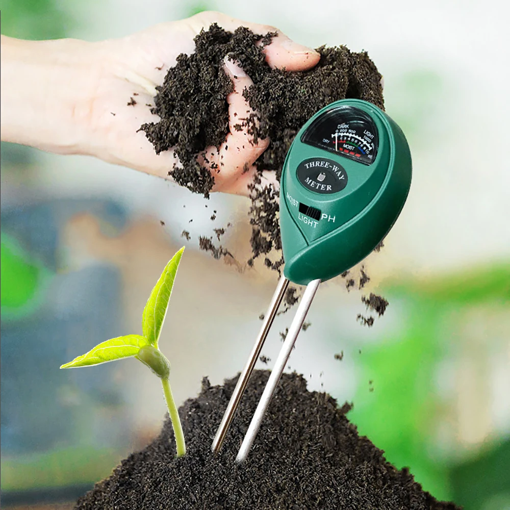 Измеритель влажности почвы 3 в 1 анализатор влажности/светильник щенности/PH