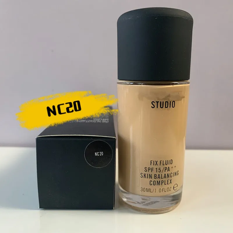 New 30ml Foundation Soft Matte Long Wear Oil Control Concealer Liquid Foundation fix fluid spf15/PA+ SKIN BALANCING COMPLEX
