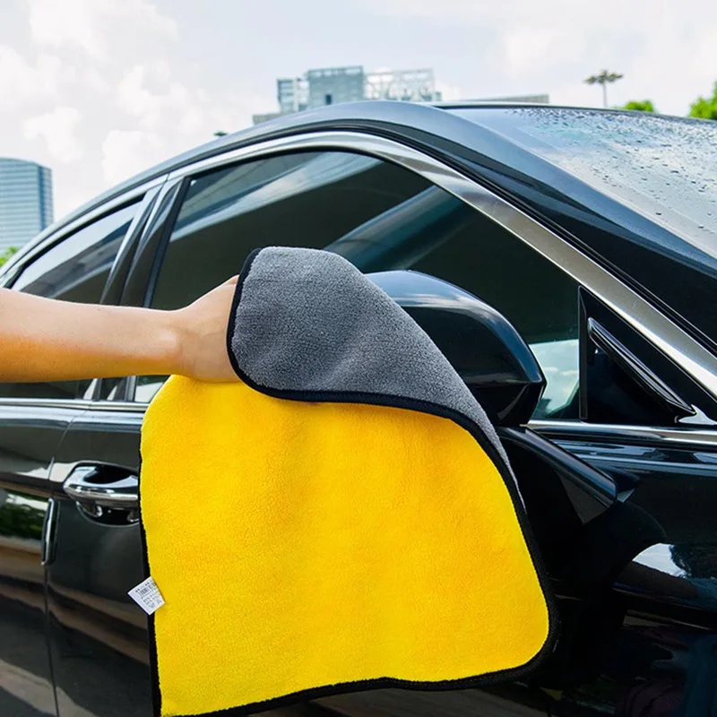 

Universial Car Wash Drying Cleaning Car Window Towel Double Side Premium Plush Microfiber Towel Professional