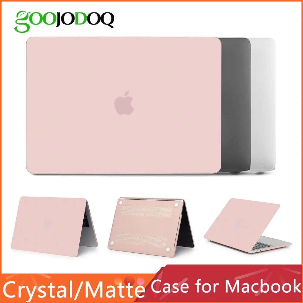 Case for Apple MacBook Air 13 13.3 A1932 11 12 New Pro 13 15 Retina 15.4 Cover Laptop Hard Case pink black white