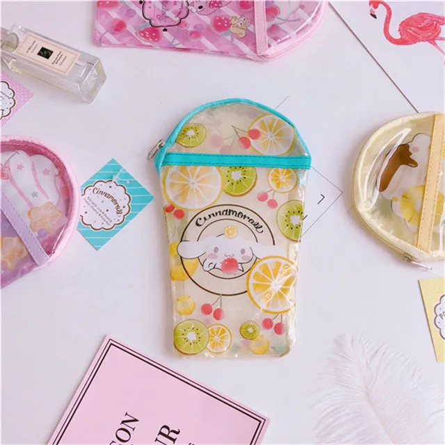 Новая мода My Melody Little Две звезды Cinnamoroll PomPom Purin для девочек мини ПВХ прозрачный Кошелек для монет для детей Подарки