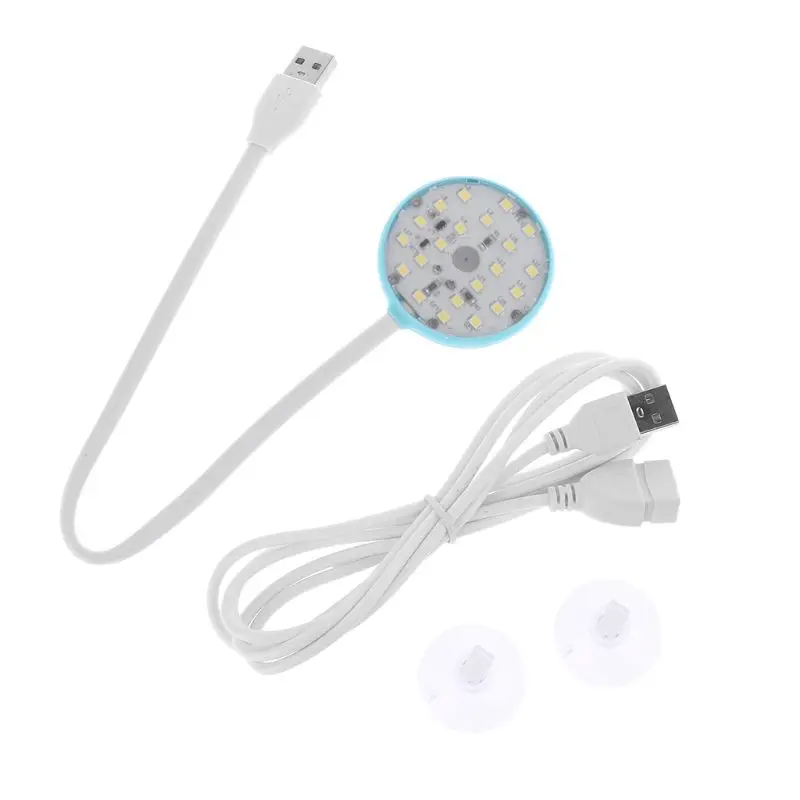 Аквариумный светодиодный мини светильник с поворотом на 360 градусов для