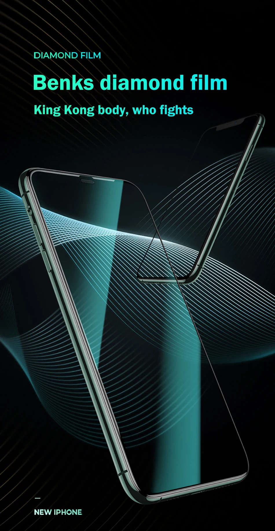 Benks XPRO 3D закругленные края полное покрытие защитное закаленное стекло для iPhone 11 Pro MAX XR X XS 0,4 мм Защитная пленка для экрана