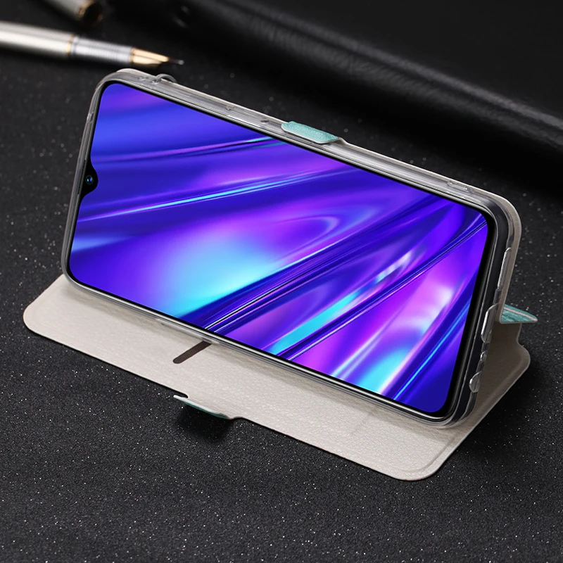 Кожаный чехол с откидной крышкой и Рисунком бабочки цветка башни для Realme C1 XT X2 Lite Q Realme 2 3 5 Pro OPPO K3 K1 R15 NEO с ремешком