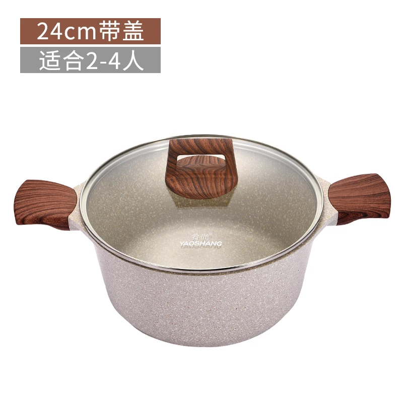 

Health Home Clay Pot Kitchen Gas White Noodle Big Cooking Pot Sauce Pan Cook Aluminium Alloy Cacerolas Para Cocina Dining Eg50tg