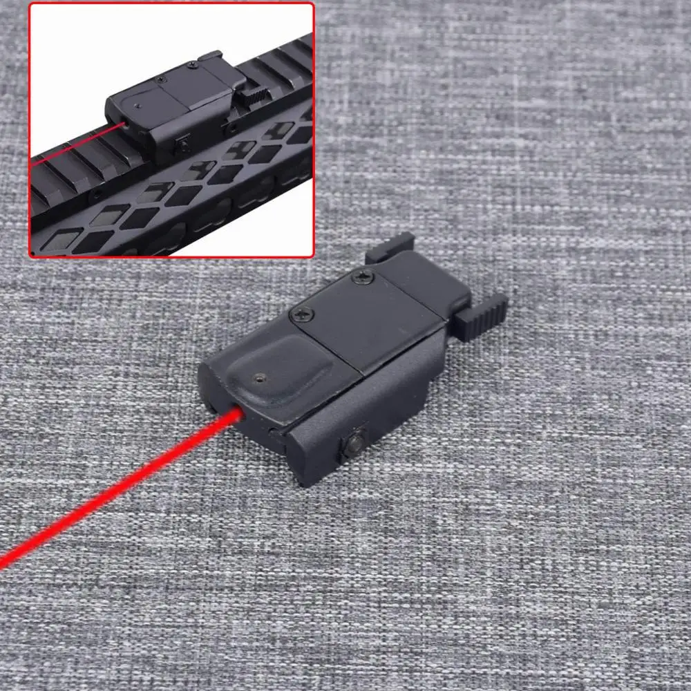 

Tactical Plastic Red Laser Sight Laser Pointer For Hunting Airsoft Rifle Pistol With 20mm Weaver/Picatinny Rail
