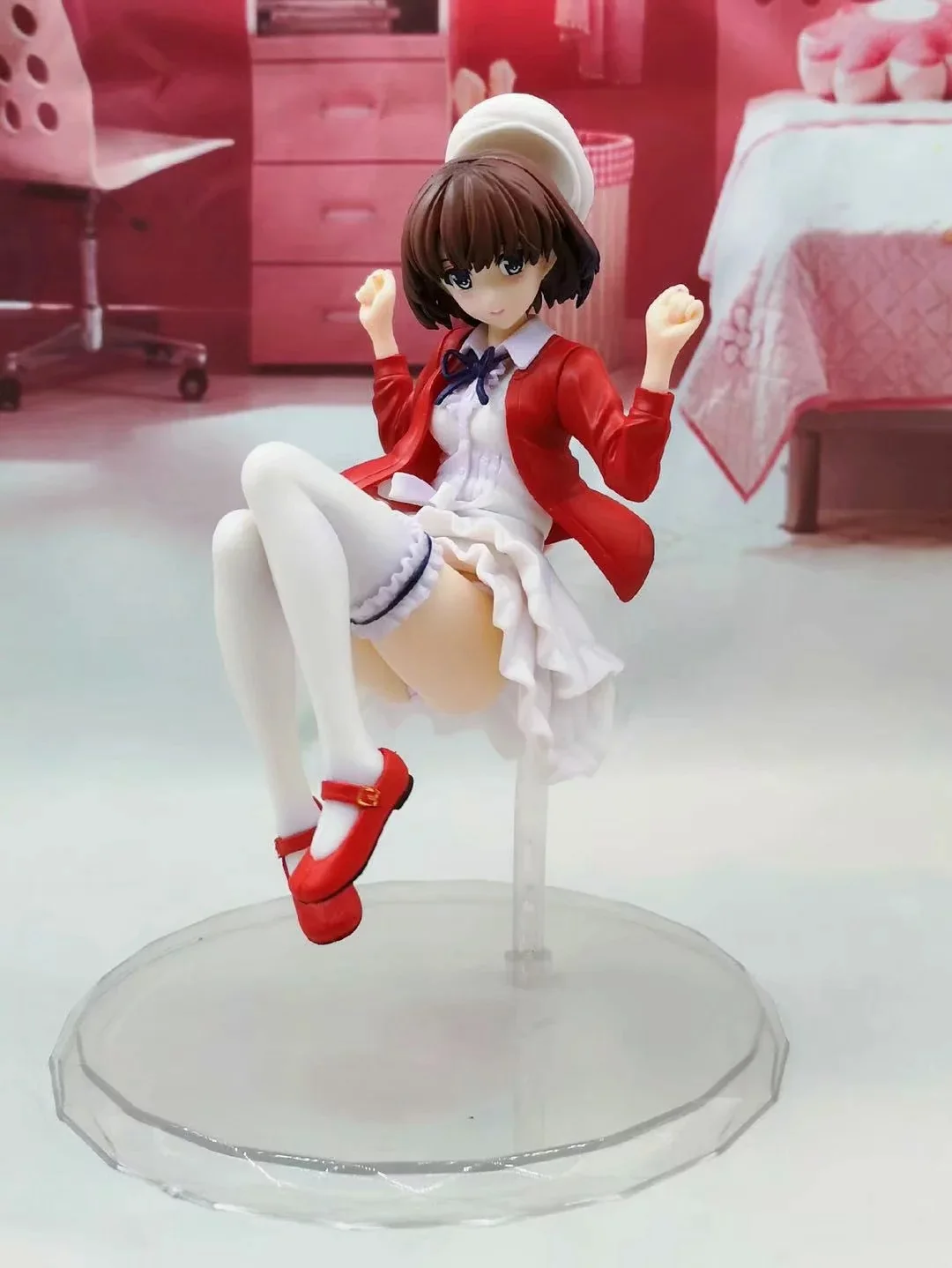 Аниме Сексуальная девушка в масштабе 1/7 20 см Saenai Heroine No Sodatekata Katou Megumi прыгающая