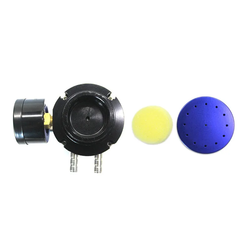 

Aluminum Engine Oil Catch Reservoir Breather Tank Can+Vacuum Pressure Gauge Oil Catch Tank Oil Catch Can