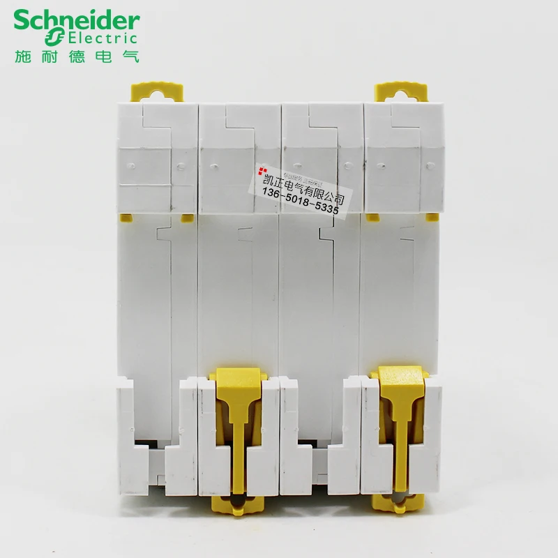 Автоматический выключатель Schneider трехфазный четырехпроводной Acti9 iC65N 4P 6A 10A 16A 20A 25A