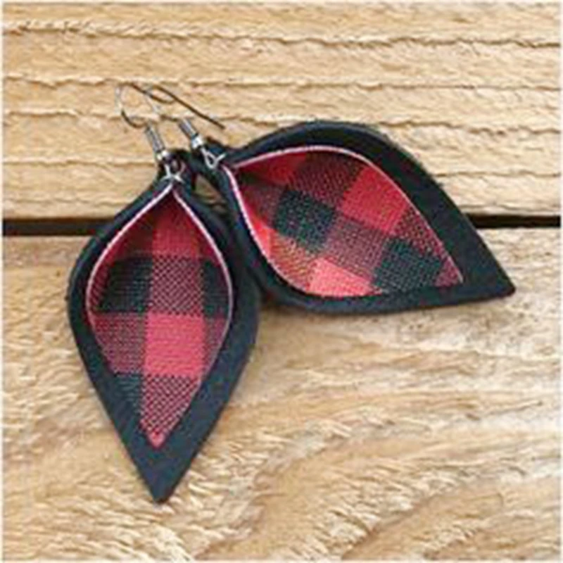 Богемные трехслойные серьги в виде футбольной тематики для женщин блестящие