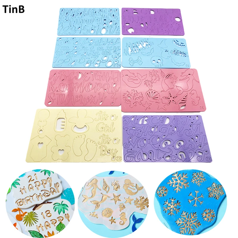 Хэллоуин Рождественский торт инструмент письмо номер тисненый резак форма