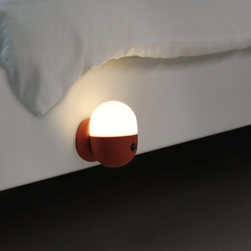 

Light-controlled Led Capsule Night Light Human Body Induction Charging Lamp Corridor Wardrobe Bedroom Lighting For Home