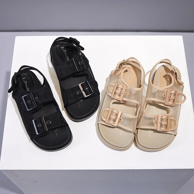 

Roman Sandals Women's Fashion New Summer 2021 Student Thick Soled Sports Style Beach Shoes Flat Sandals Outdoor Sandals