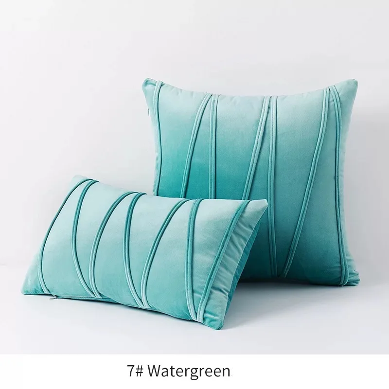 

45x45cm/30x50cm Luxury Pink Classic Fashion Velvet Cushion Cover Throw Pillow Cover Sofa Pillowcase Waist Home Decorative 2pcs